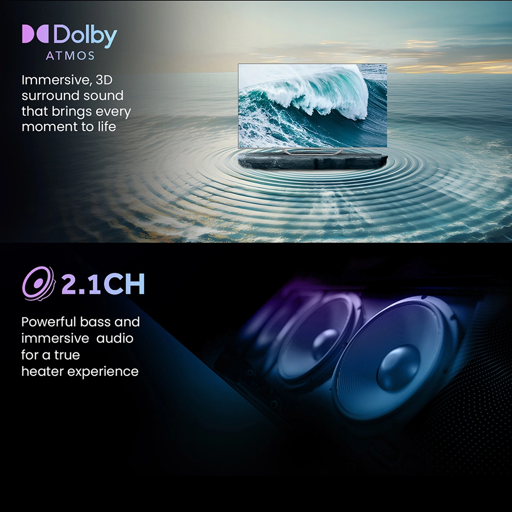 Haier S800 QLED 216cm (85) Google TV | Dolby Vision.Atmos 